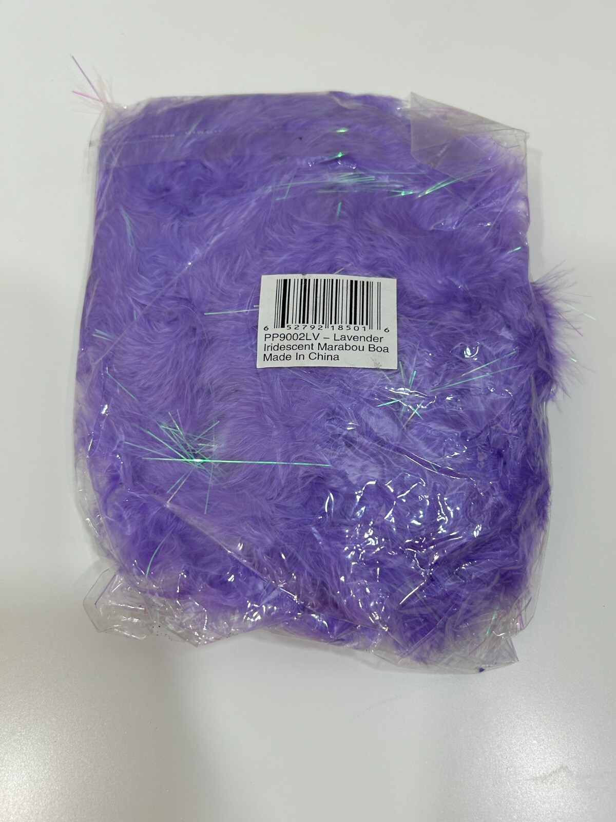 Iridescent Marabou Purple Feather Boa Costume Halloween NIP