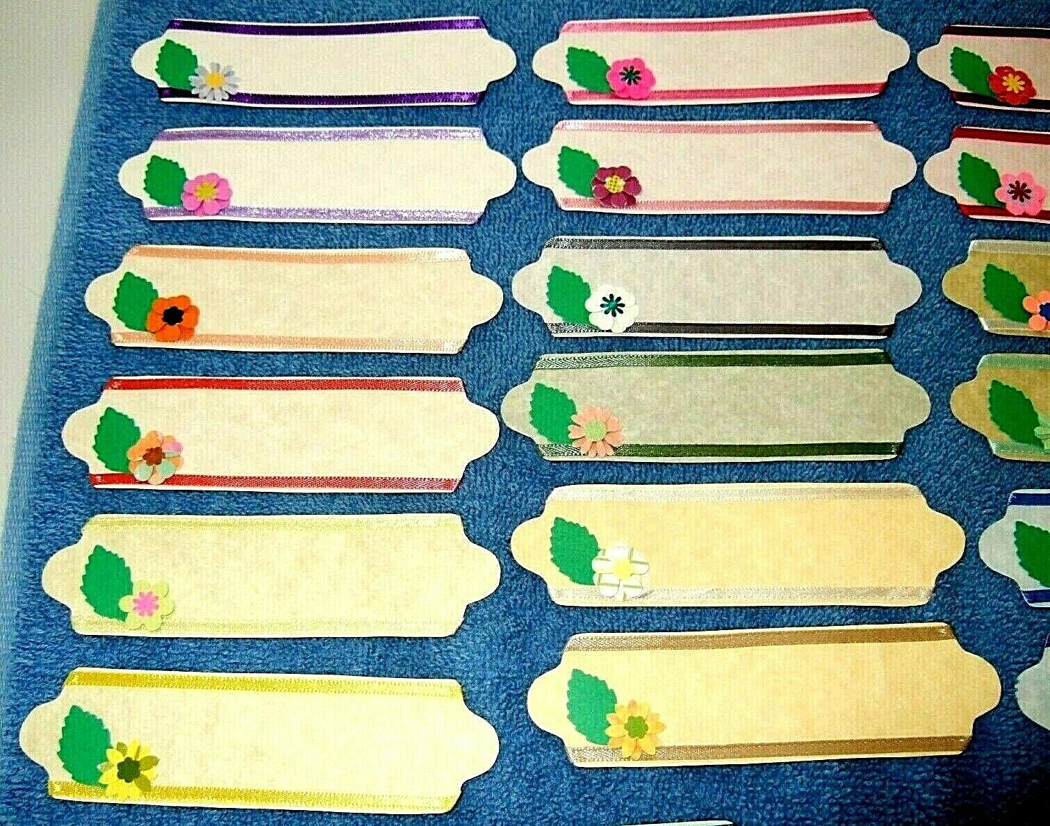 20 Handmade Embellished Scrapbooking Or Gift Tags – Pastel Colors #191 – NEW