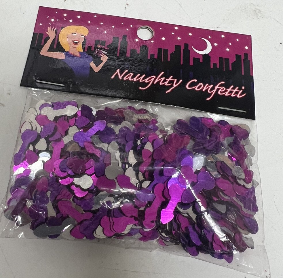NAUGHTY CONFETTI Bachelorette Party Favor – Wedding Decoration Bride Gag Gift
