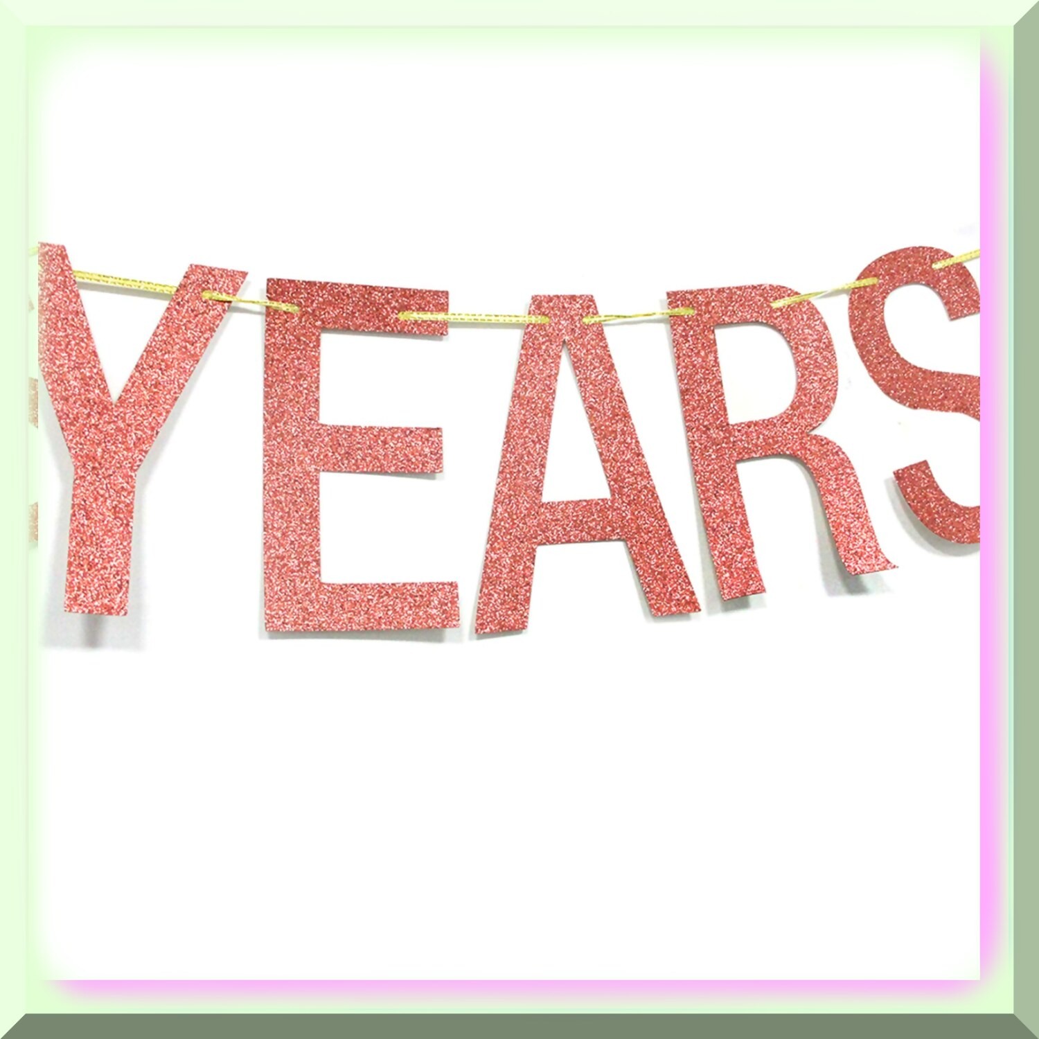 Rose Gold 80th Anniversary and Blessings Banner