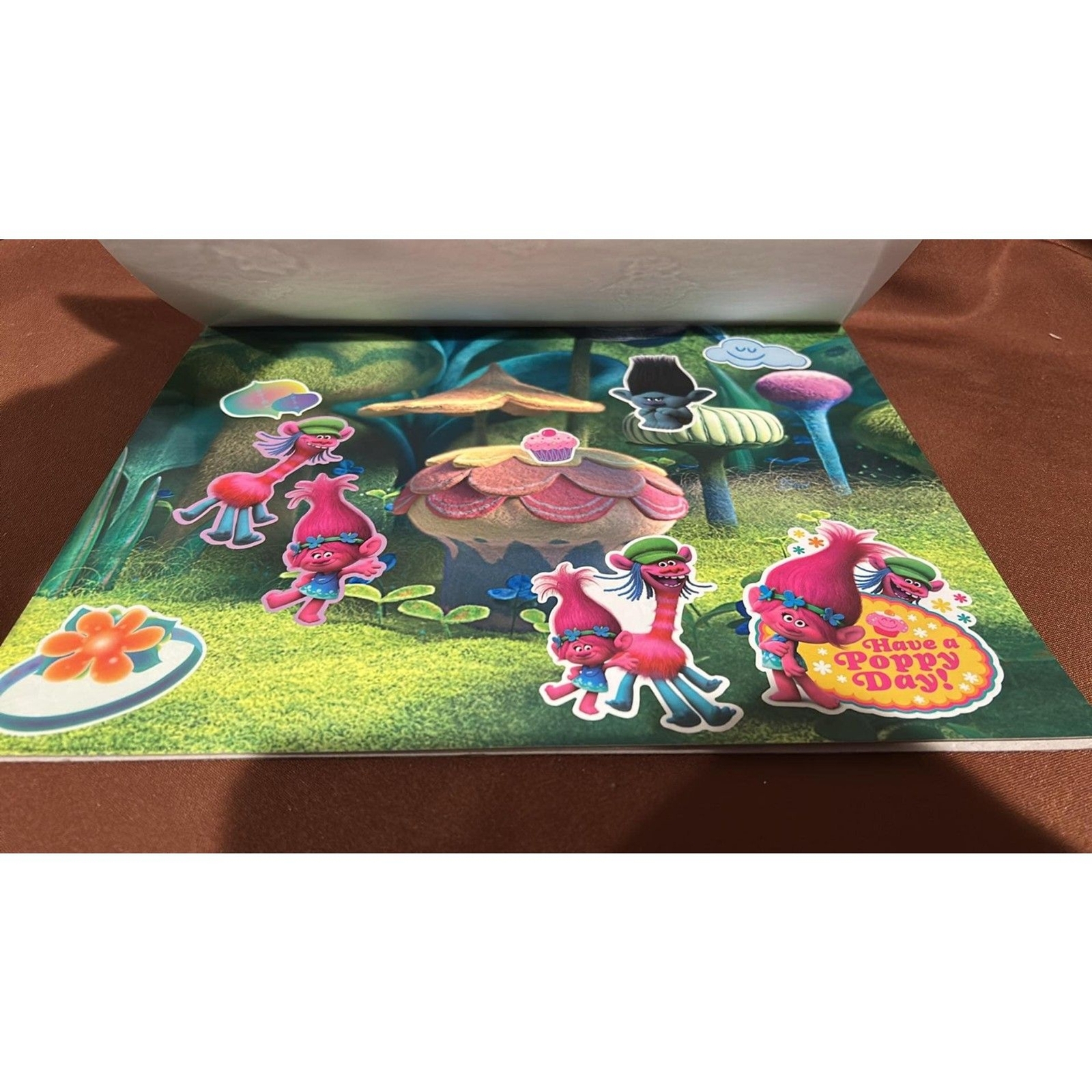 Lot of 2 Jumbo Sticker Pads $ Scenes TROLLS