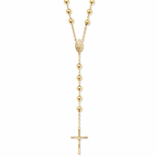 Rosary Yellow Gold Necklace 61cm Hallmarked Catholic Religion 52 Grams