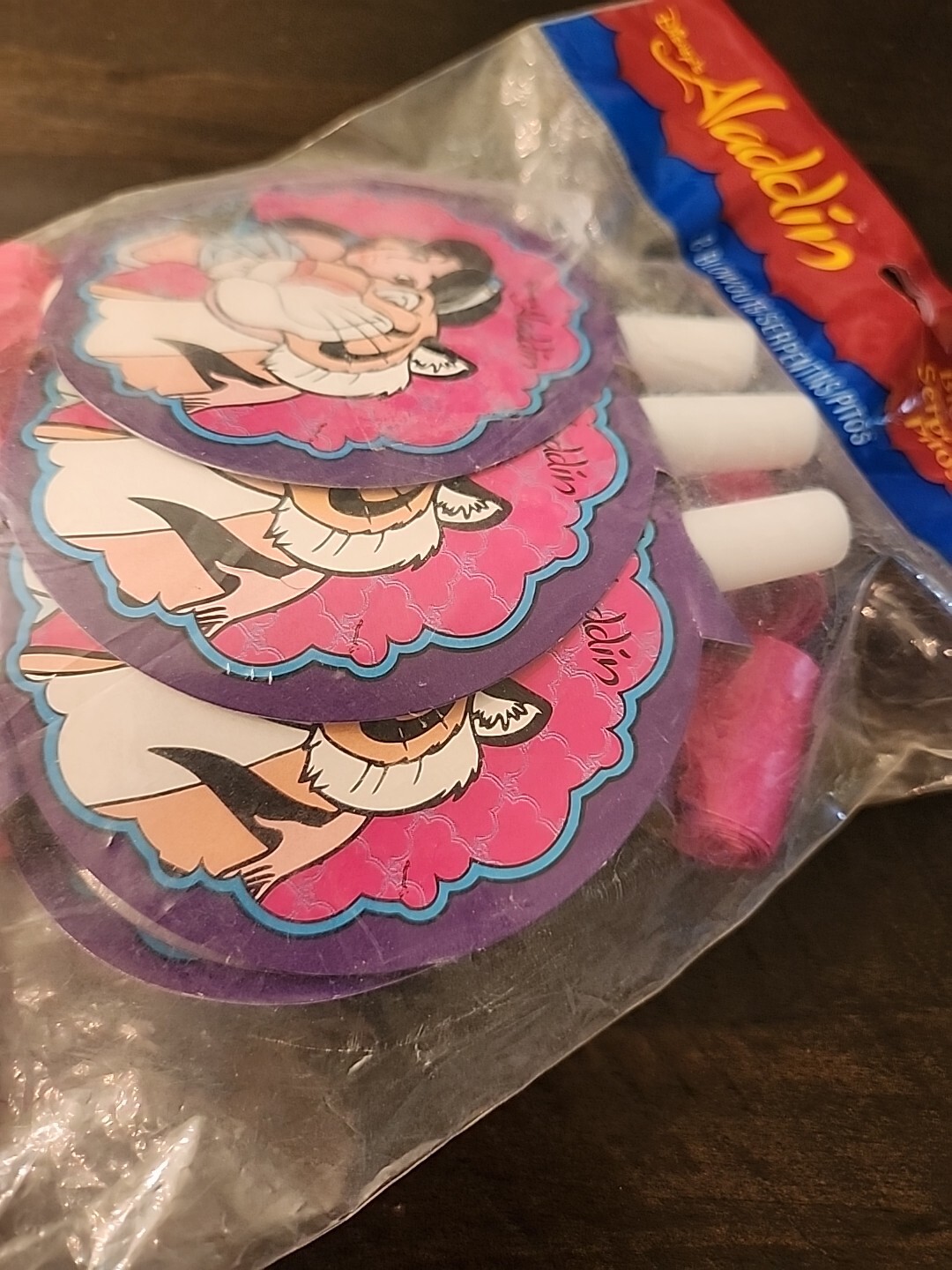 ALADDIN Jasmine & Rajah Medallion Blowouts Party Supplies Birthday NOS