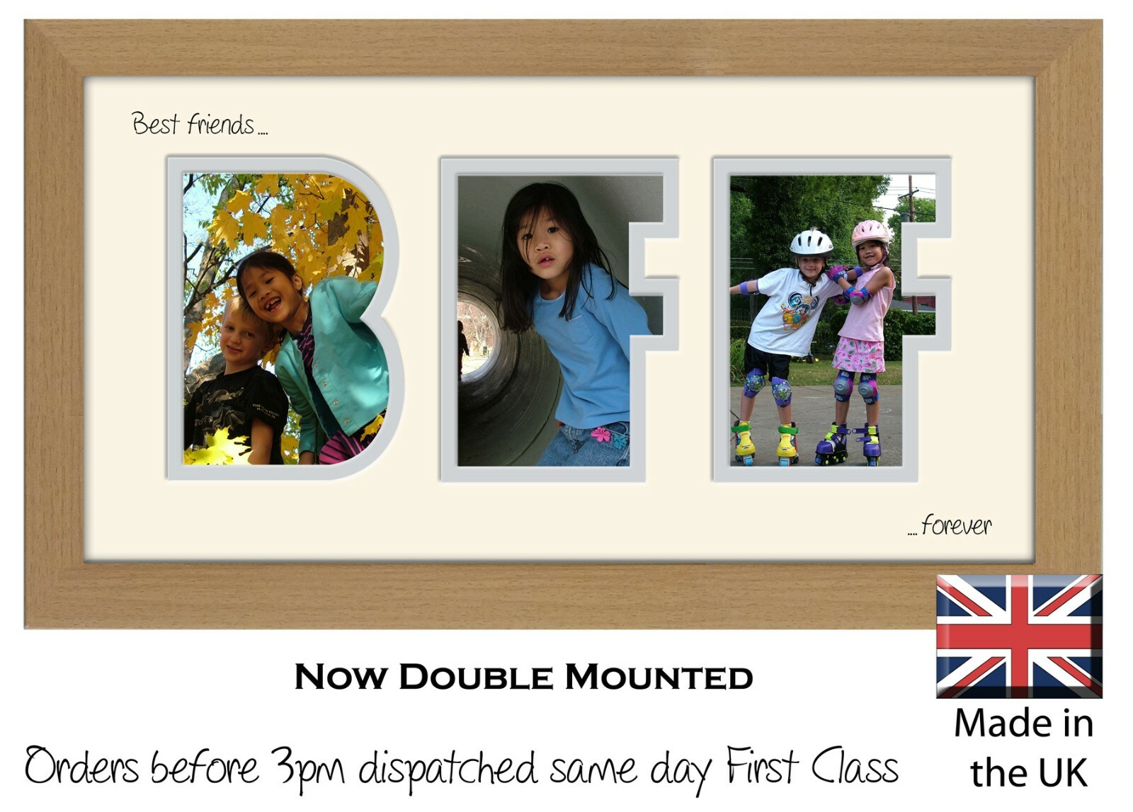 BFF Photo Frame Best Friends Forever Word Gift Photo Frame by Photos in a Word