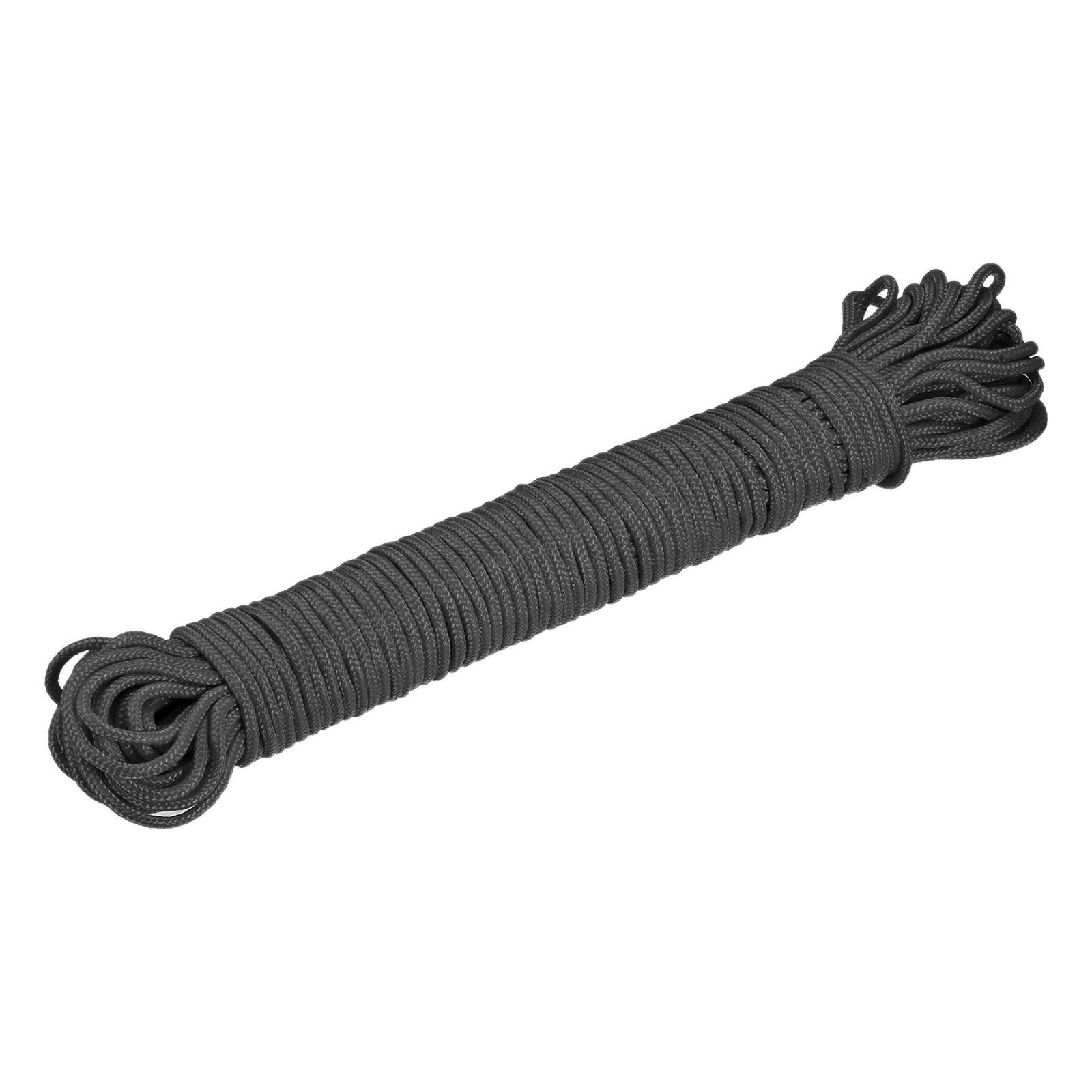 Polypropylene Braid Rope Cable 30M/98.4ft 1/8″ Black