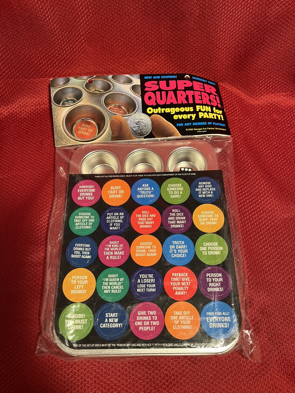 Bachelorette Party Flavors Super Quarters Drinking Game NOS