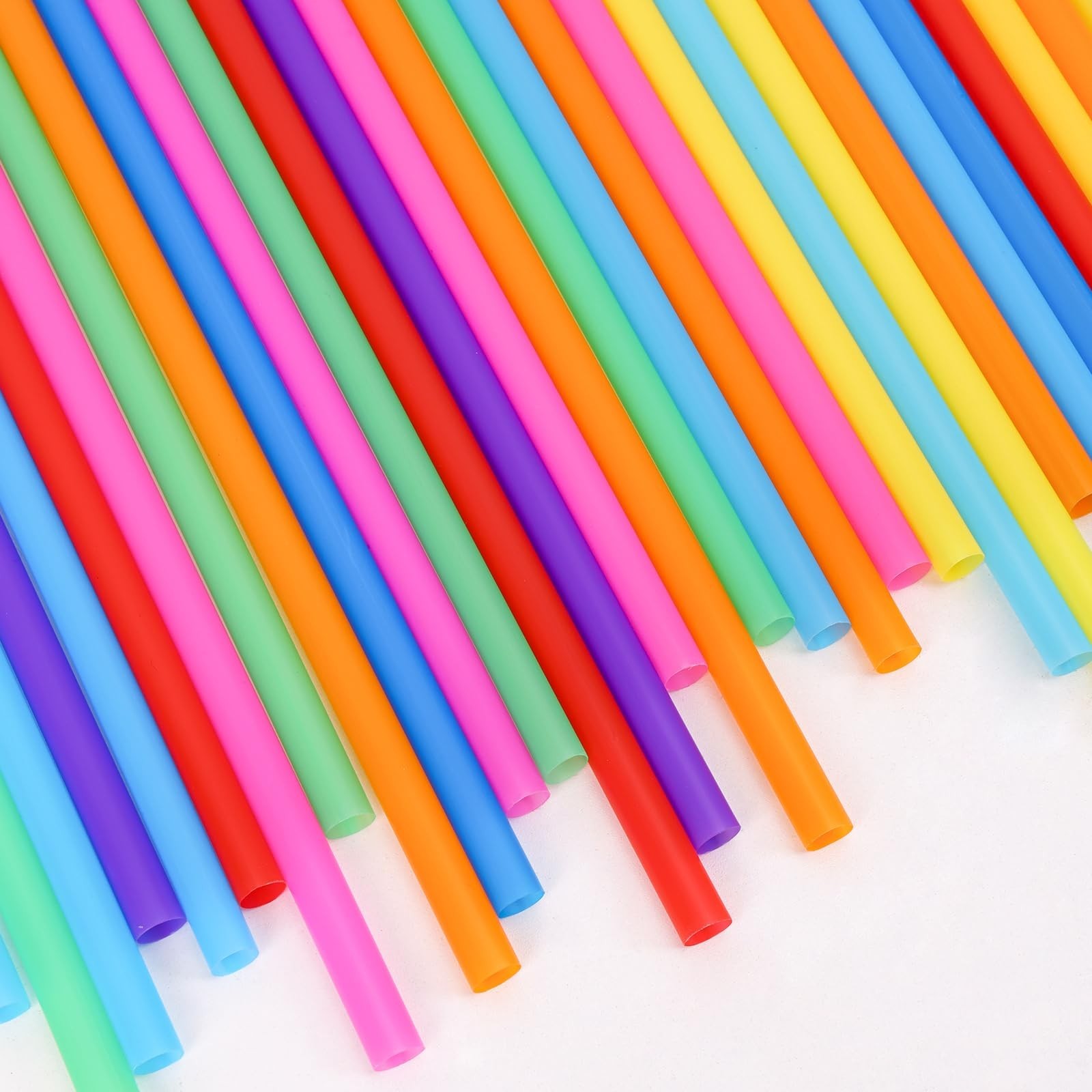 Tomnk 200 Pack Smoothie Straws, 10.3 Inches Straws Disposable, Drinking Straw…