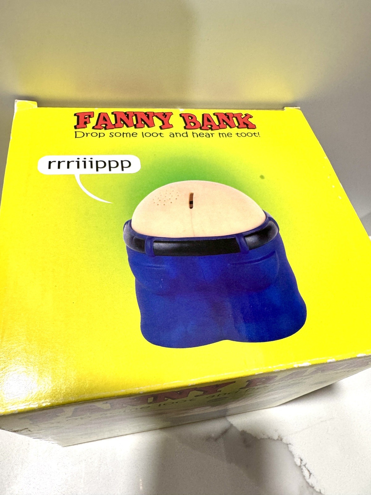 Fanny Bank Coin Bank by Big Mouth Toys Funny Novelty w/ Box Works