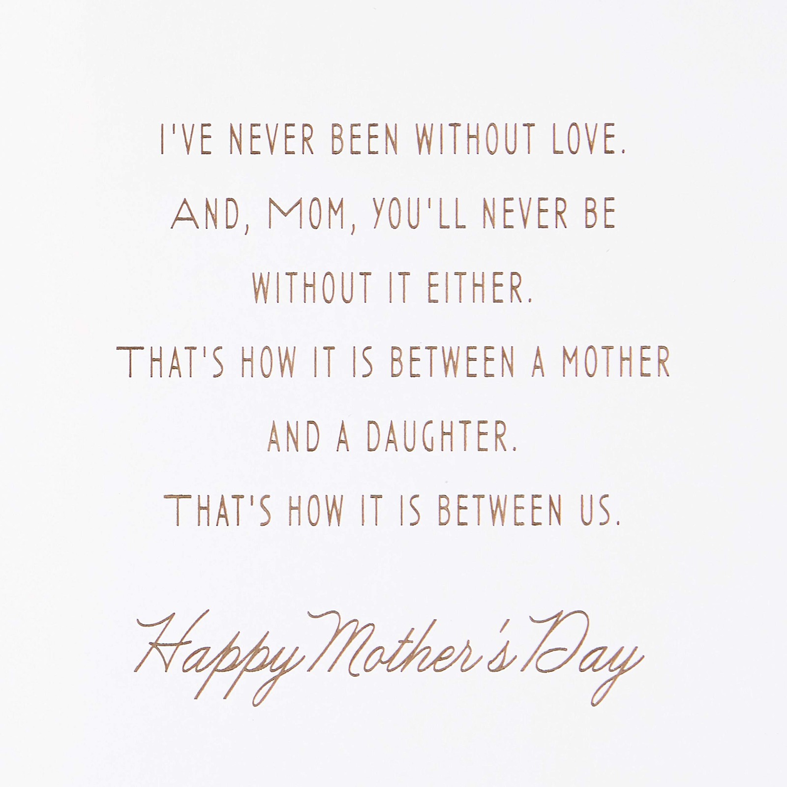 Hallmark Mother’s Day Card from 5.8 inches x 8.3 inches, From Daughter