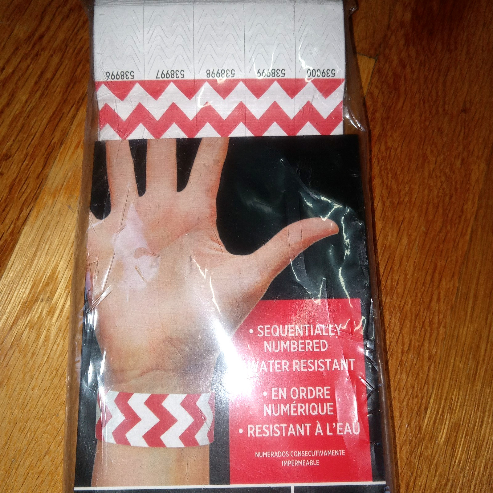 Amscan Tyvek Wristbands 500 Count Concert Events Parties Clubs Crowd Control