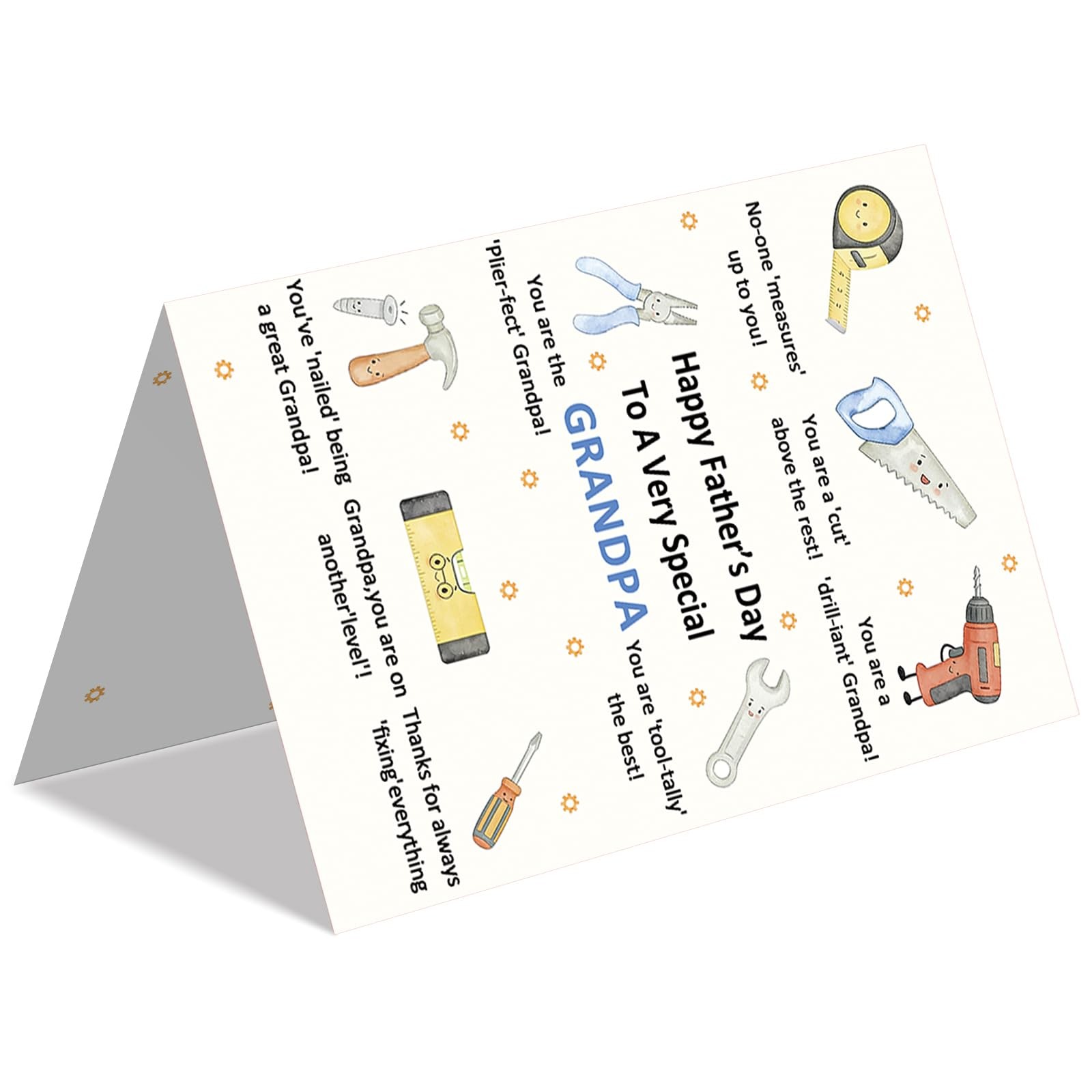 IDU Grandpa Fathers Day Card, Card for 7 x 5 inches, ZN-510