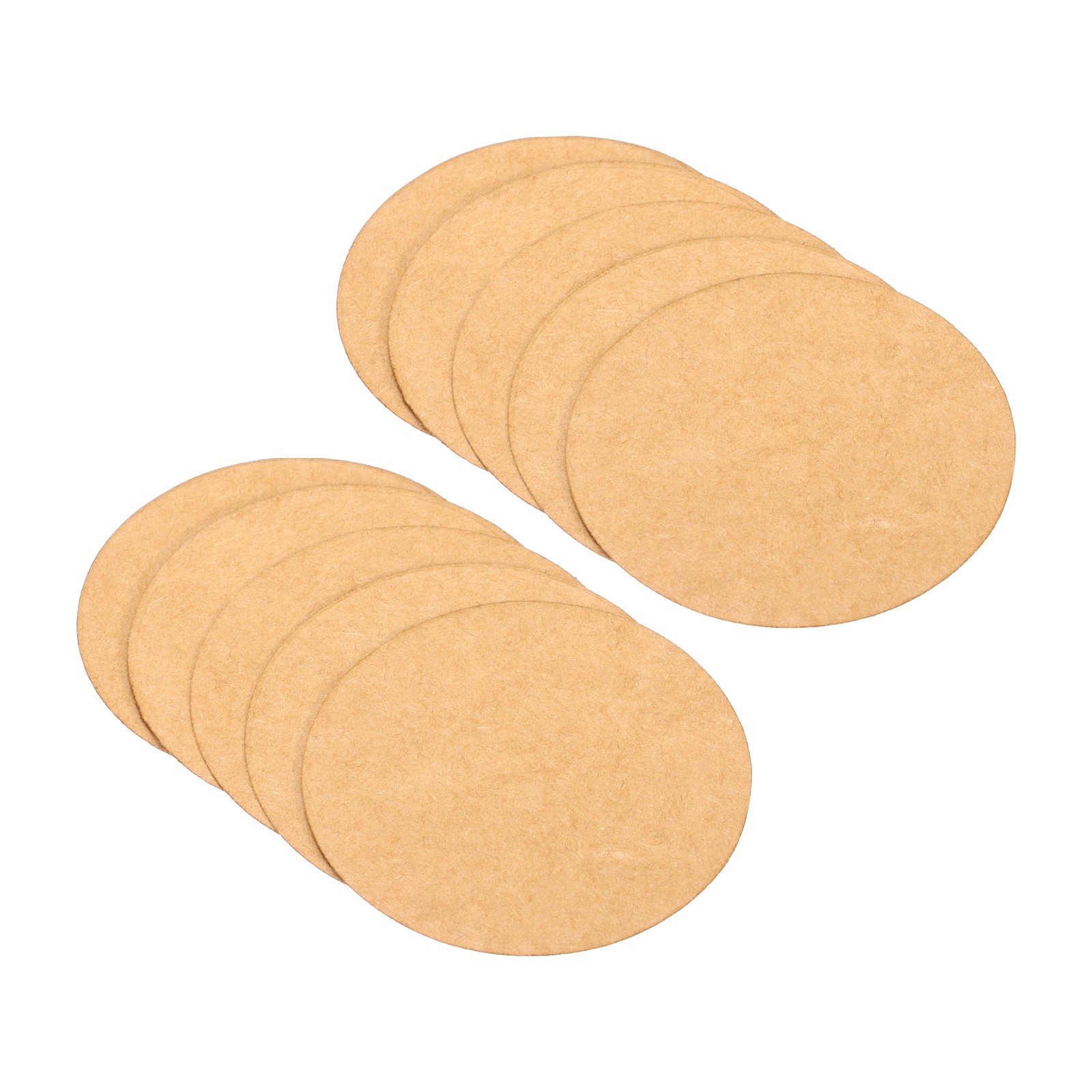 2-inch Round Cardboard Paper, 50 Pcs Blank Circles for DIY Craft Arts, Brown