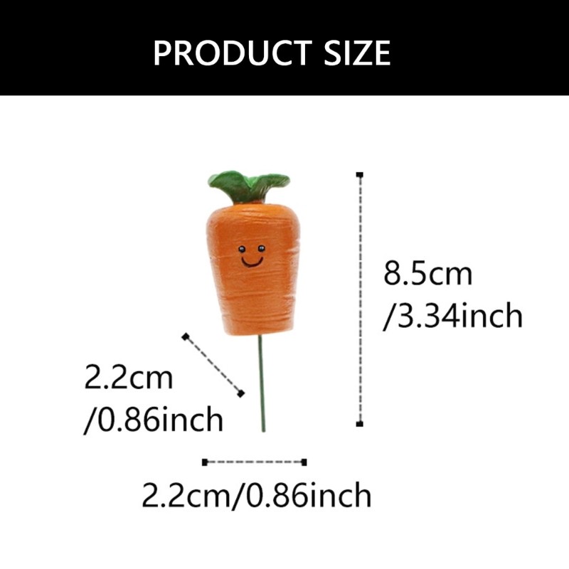Easter Stake Carrot Shaped Statue for Spring Outdoor Sculpture Decoration