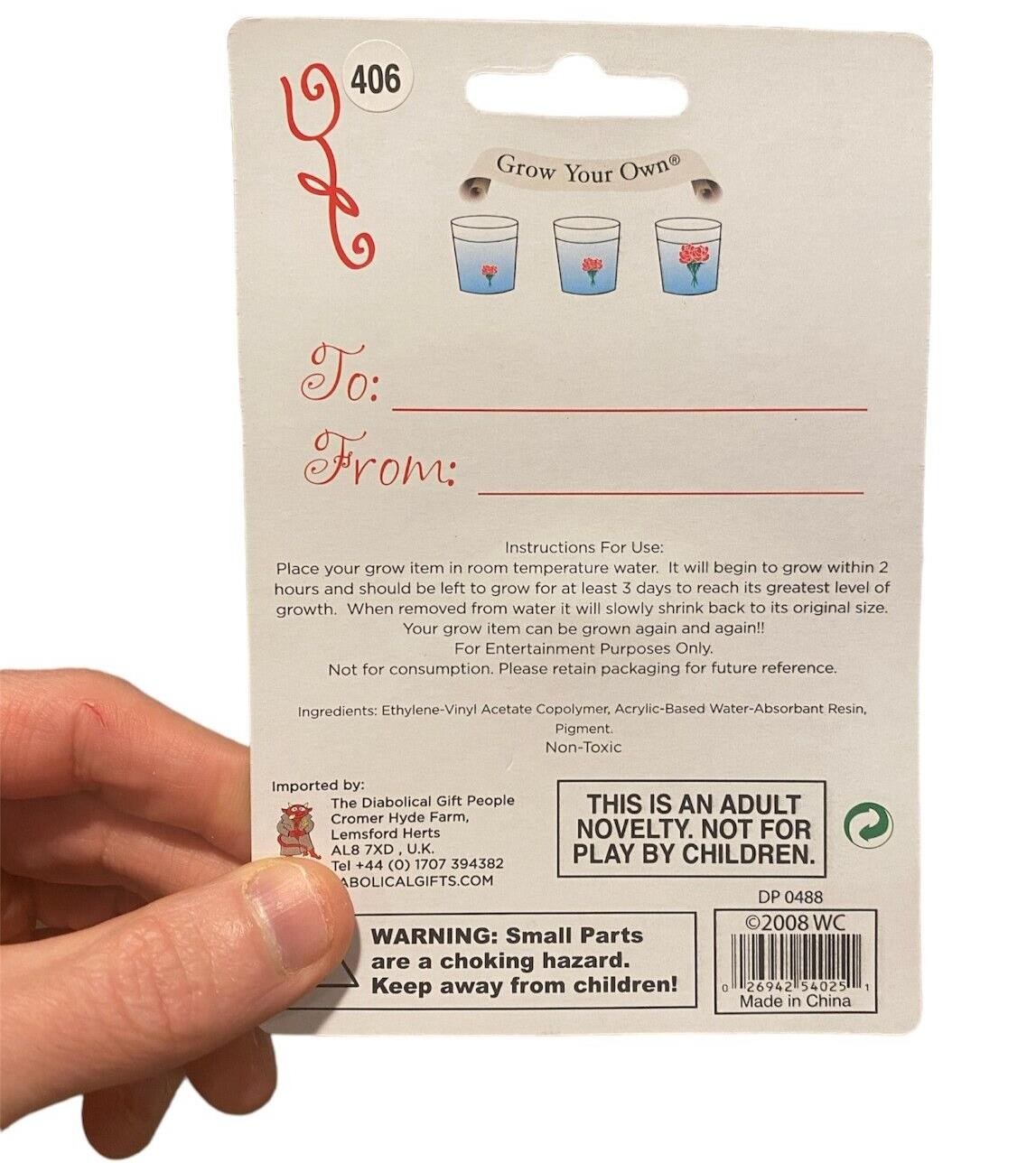 Grow An Apology with Roses ~ I’M SORRY! FORGIVE ME! Funny Novelty Gift Card Toy