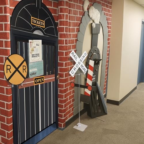 5 Pcs Express Train Ticket Station Ticket Hall Door Curtain Decor 11-37”