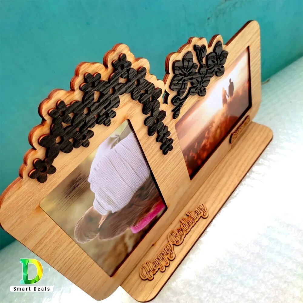 Customised Wooden Gift With Your Photo Date and Name for Any Occasion