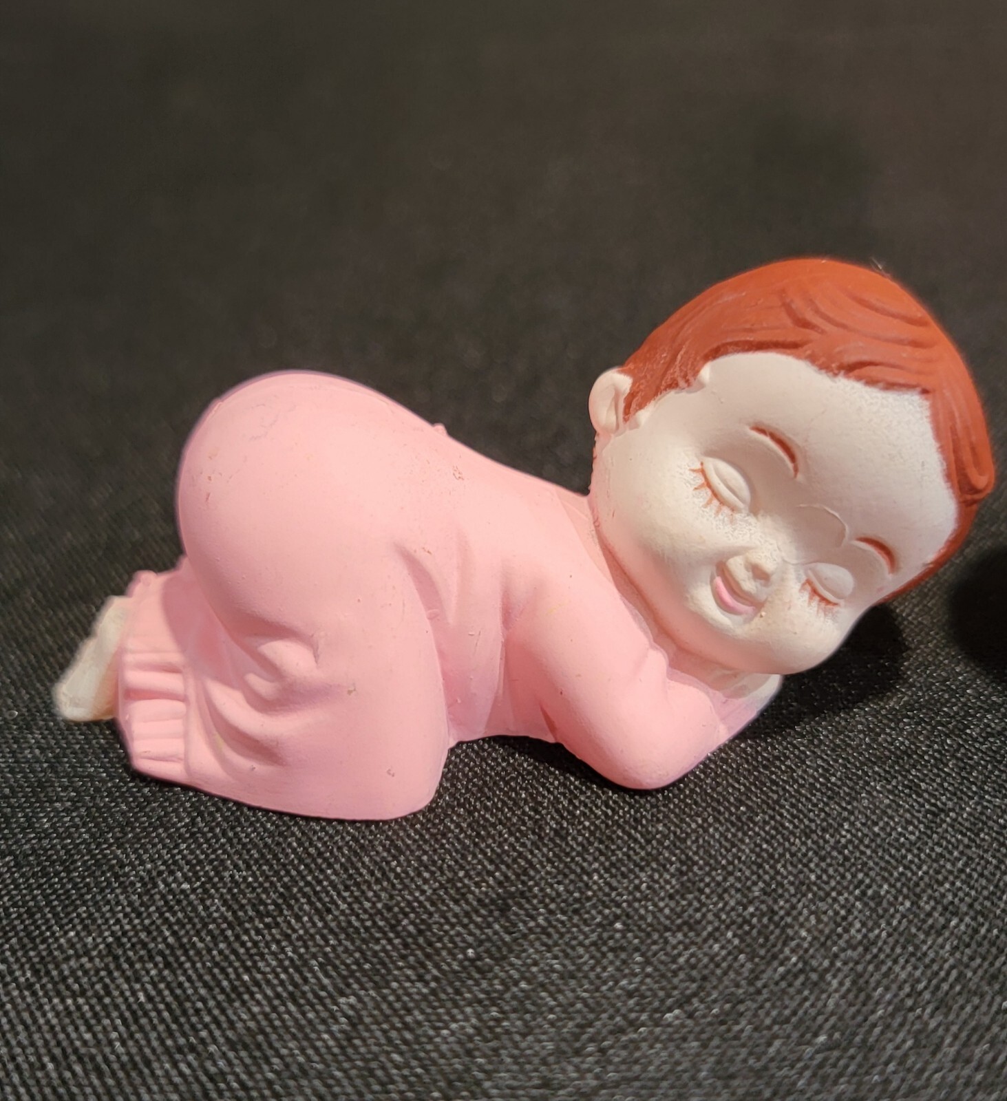 Pink & Blue Pajama Smiling Baby Girl Boy Sleeping Shower Cake Topper Decorative