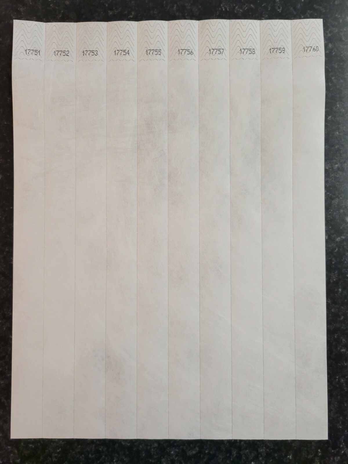 100 3/4″ WHITE TYVEK WRISTBANDS, WRISTBANDS FOR EVENTS, PAPER WRISTBANDS