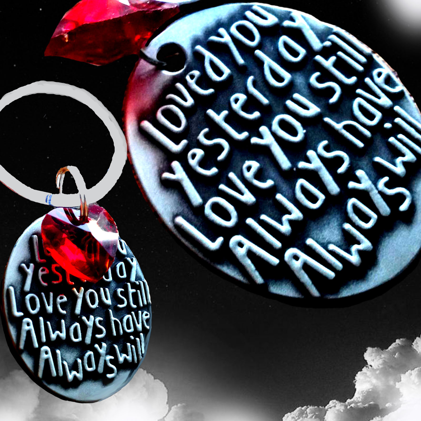 Gifts for him mens her valentines day mens Womens Love Romantic engrave Heart K1