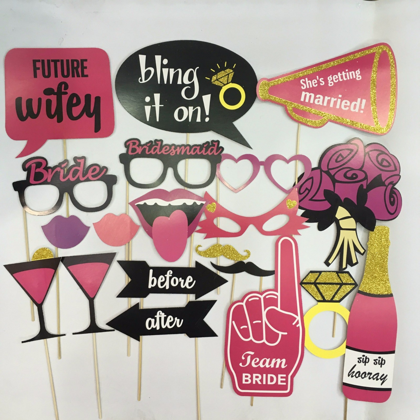NEW Hen’s night Bride to be Party Wedding Selfie Photo Booth Prop Game Sign