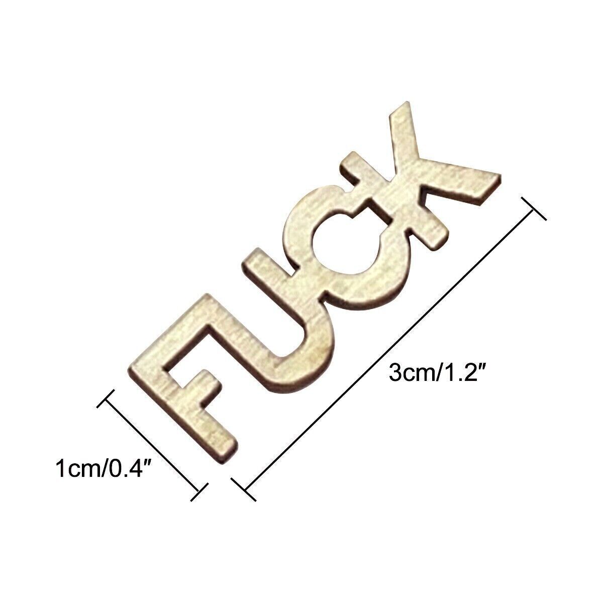 Jar of F*cks Wooden Cutout Letter Piece Give Funny Gag Bottle Novelty Gifts NEW