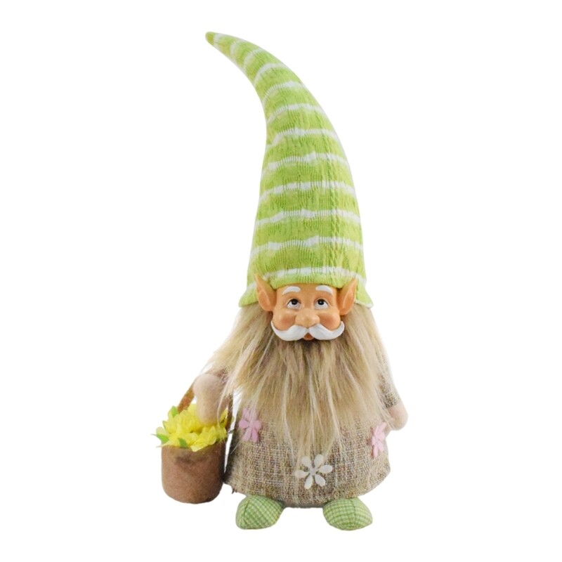 Handmade Dwarf Doll Figurine Easters Gnomes Ornament for Outdoor and Indoor Use