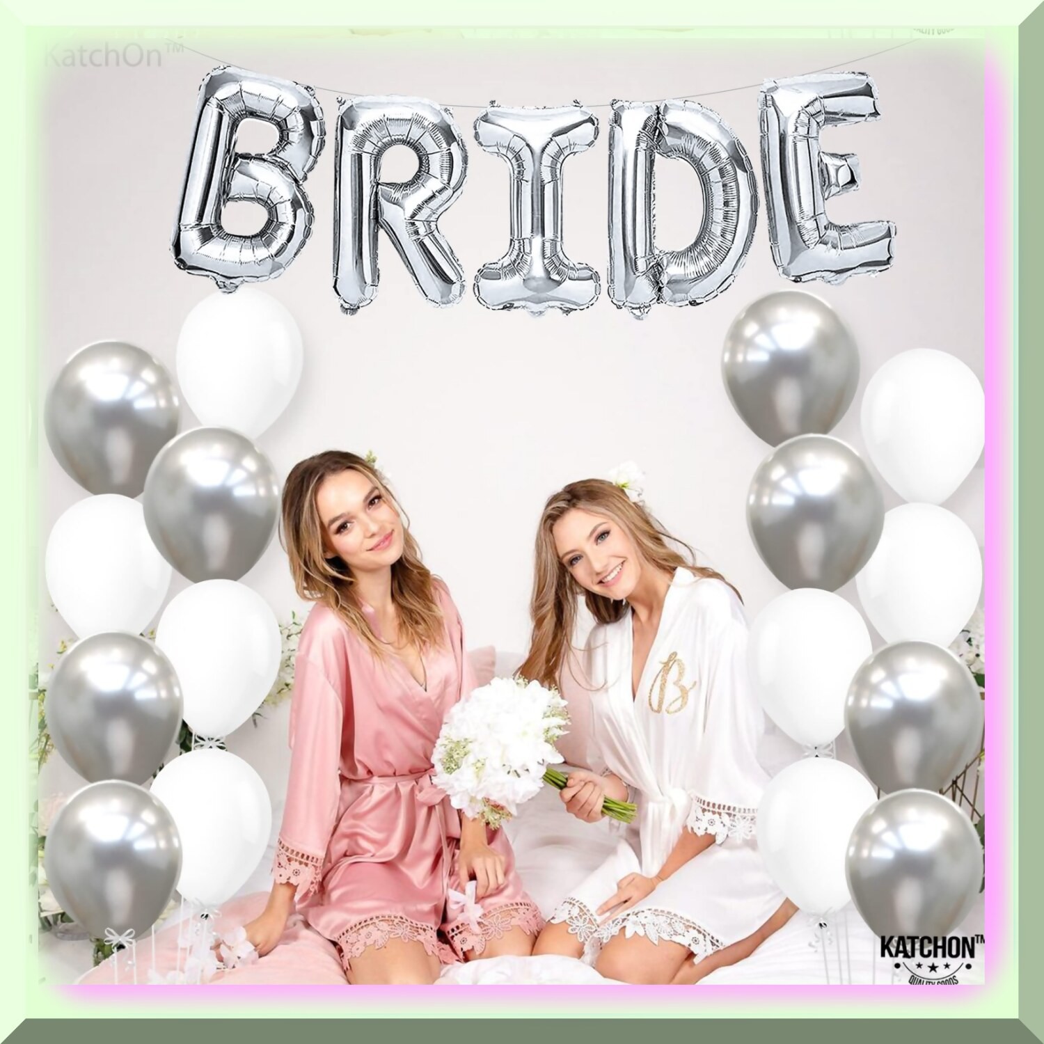 Silver Balloon Set for Bachelorette Party