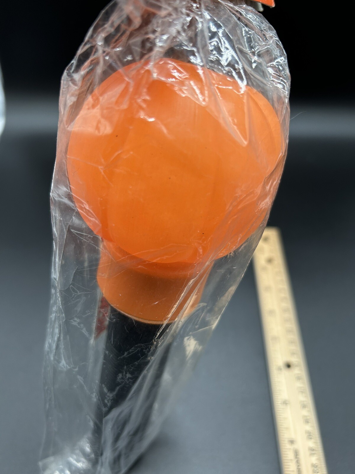 Vintage Happy Halloween 9″ Jack O Lantern Lite-Up Stick Trick or Treating Light!