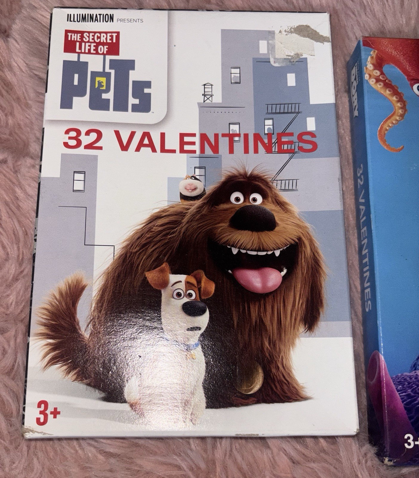 Lot Of 2 Boxes Classroom Valentines Cards, Mini Erasers & Treat Bags Dory & Pets