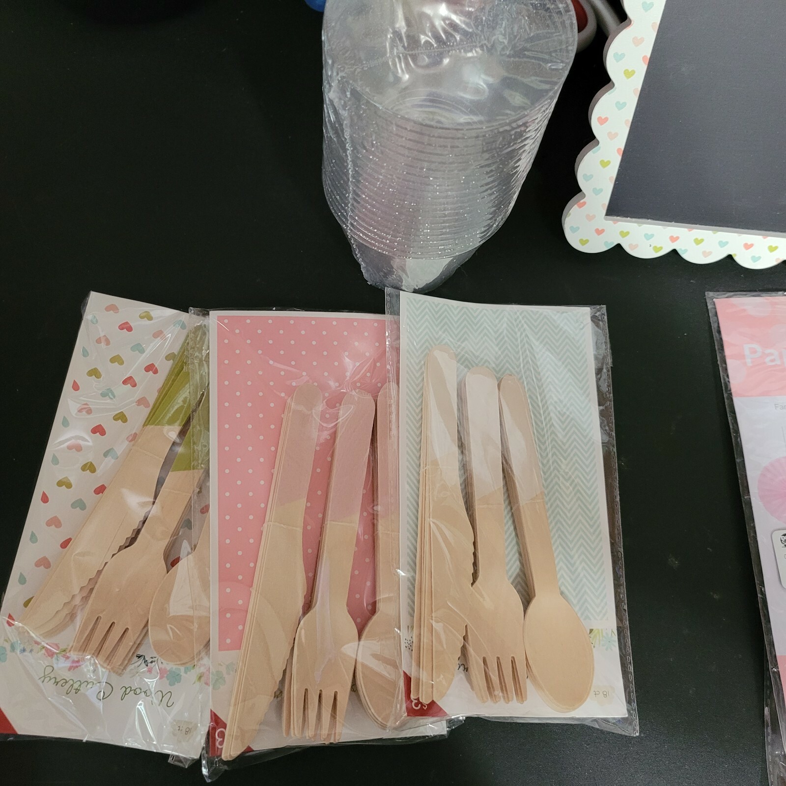 Baby Shower Gift Party Bundle Plates Cutlery Decoration Bags Growth Chart