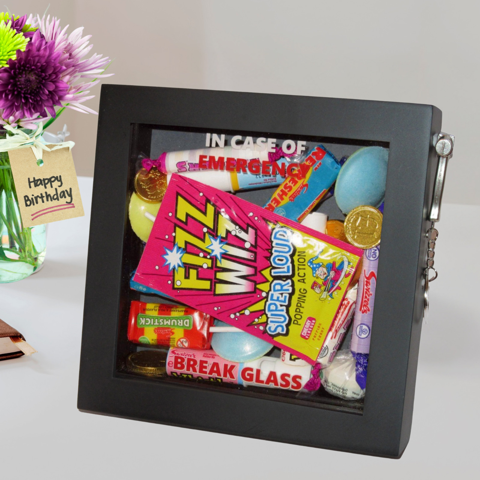 16th/18th/21st/30th/40th/50th BIRTHDAY GIFT Emergency Break Glass 3d Box Frame