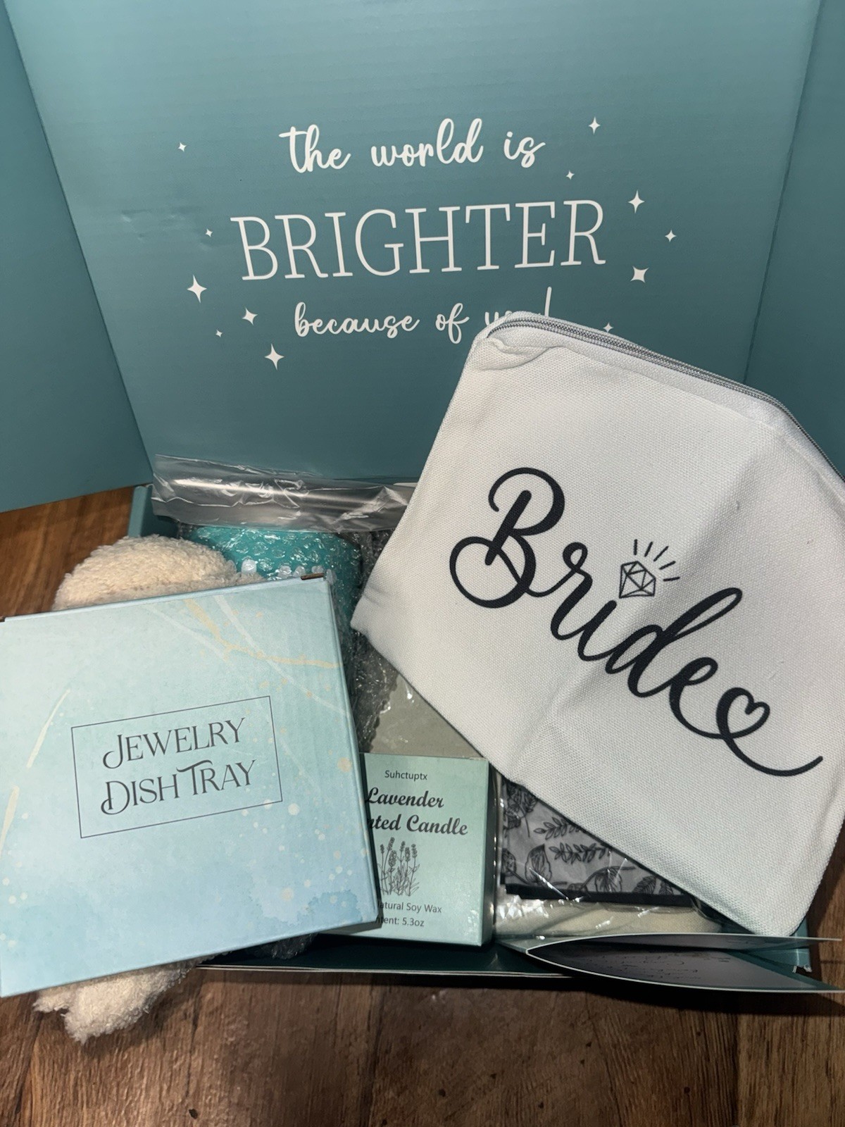 Wifey Era Gift Set Teal and White