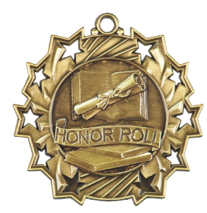 Honor Roll Medals Award Trophy Team Sports W/Free Lanyard FREE SHIPPING TS505
