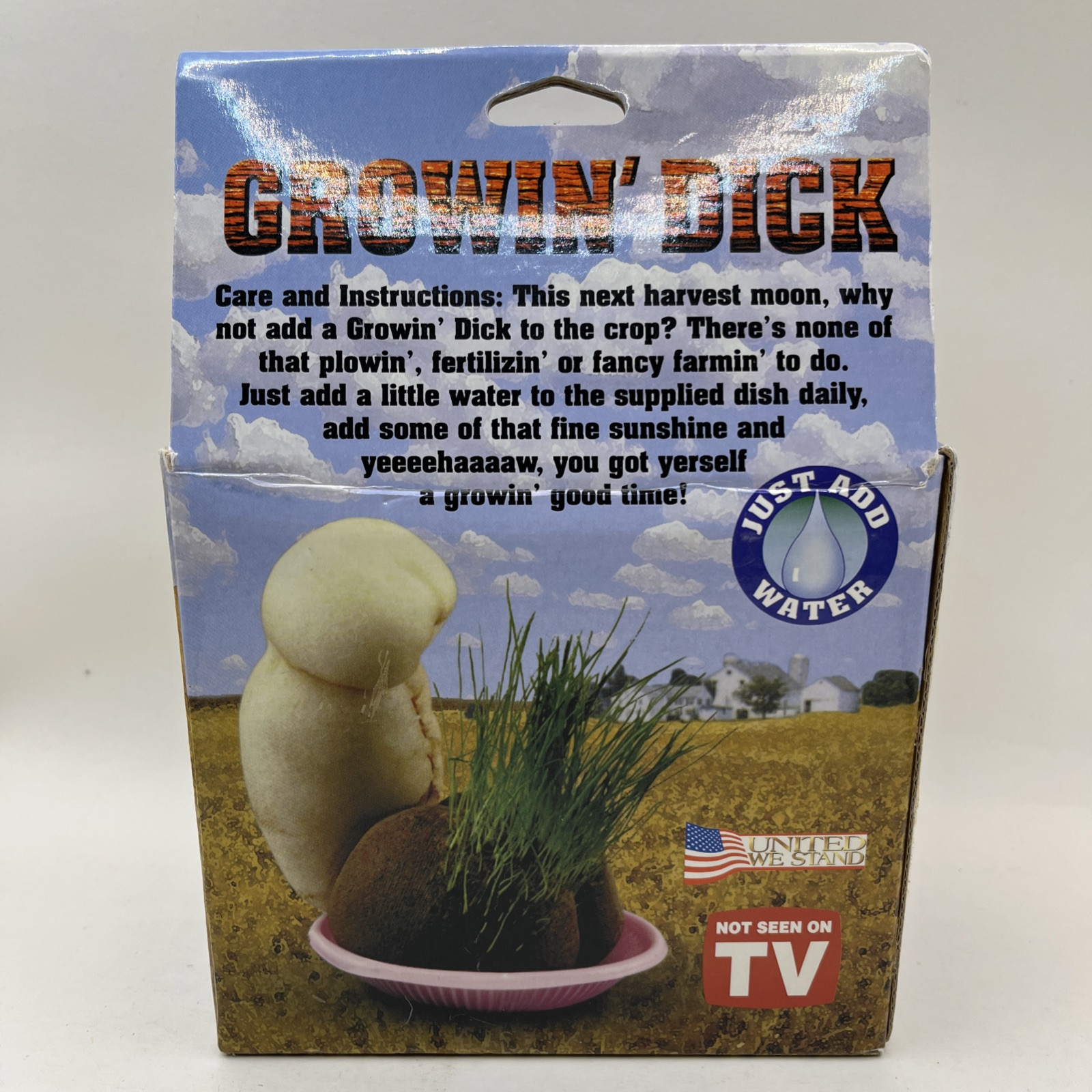 Growin’ Dick • Grow Your Own Hairy Prairie • Bachelorette Novelty Gift • New