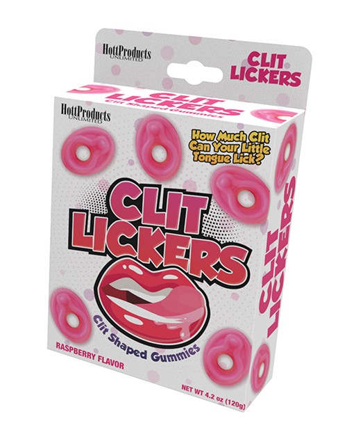 Clit Lickers Clit Shaped Gummies – Raspberry Strawberry Flavor Fun Party Favor