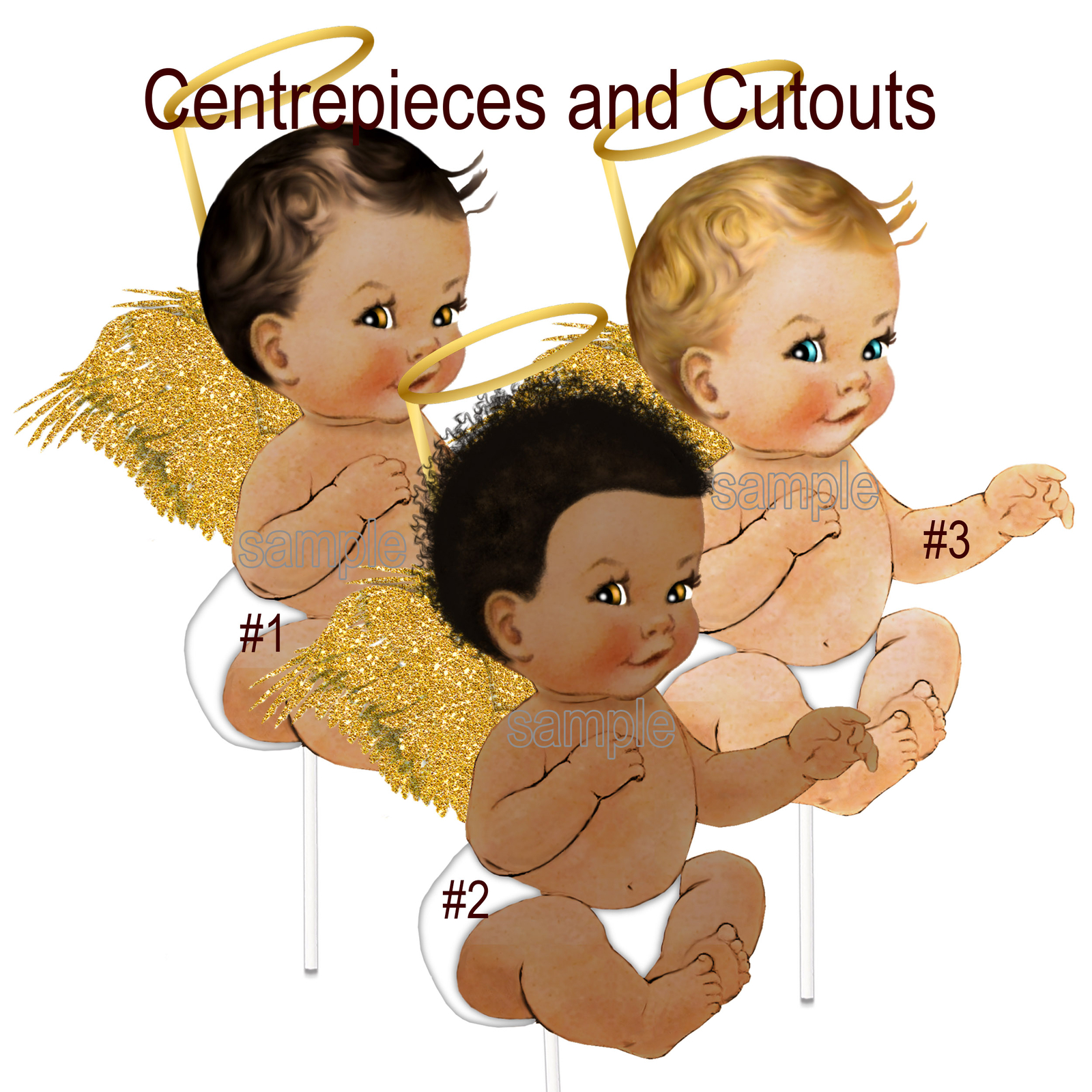 Sitting Angel Boy Centerpieces Baptism First Holy Communion Christening Party