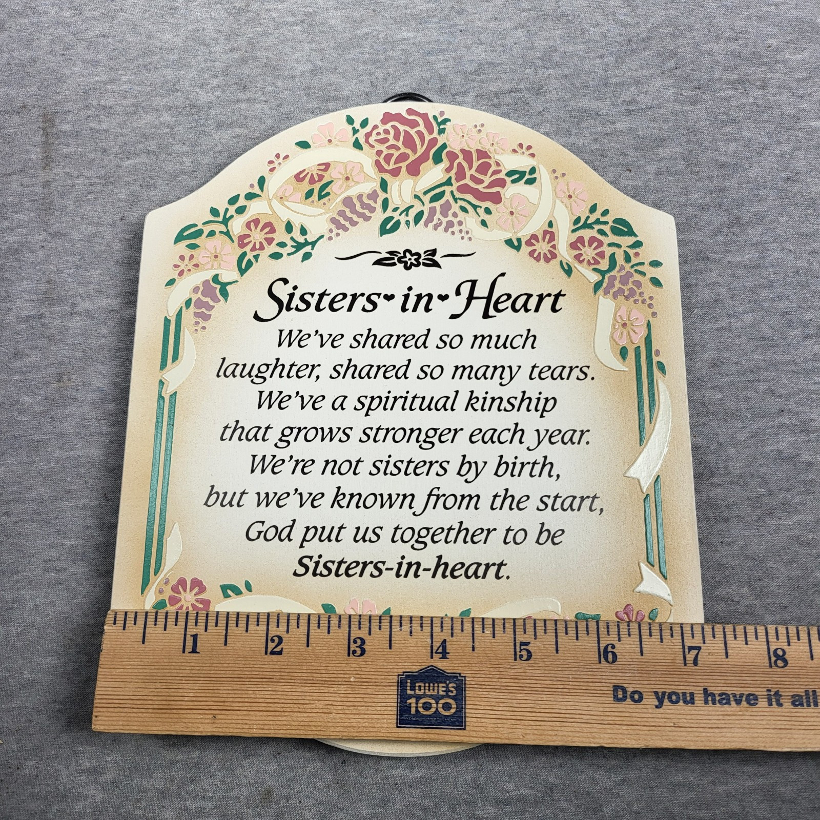 Sister in Heart Gift Plaque Sign Birthday Keepsake Sister In Law Best Friend