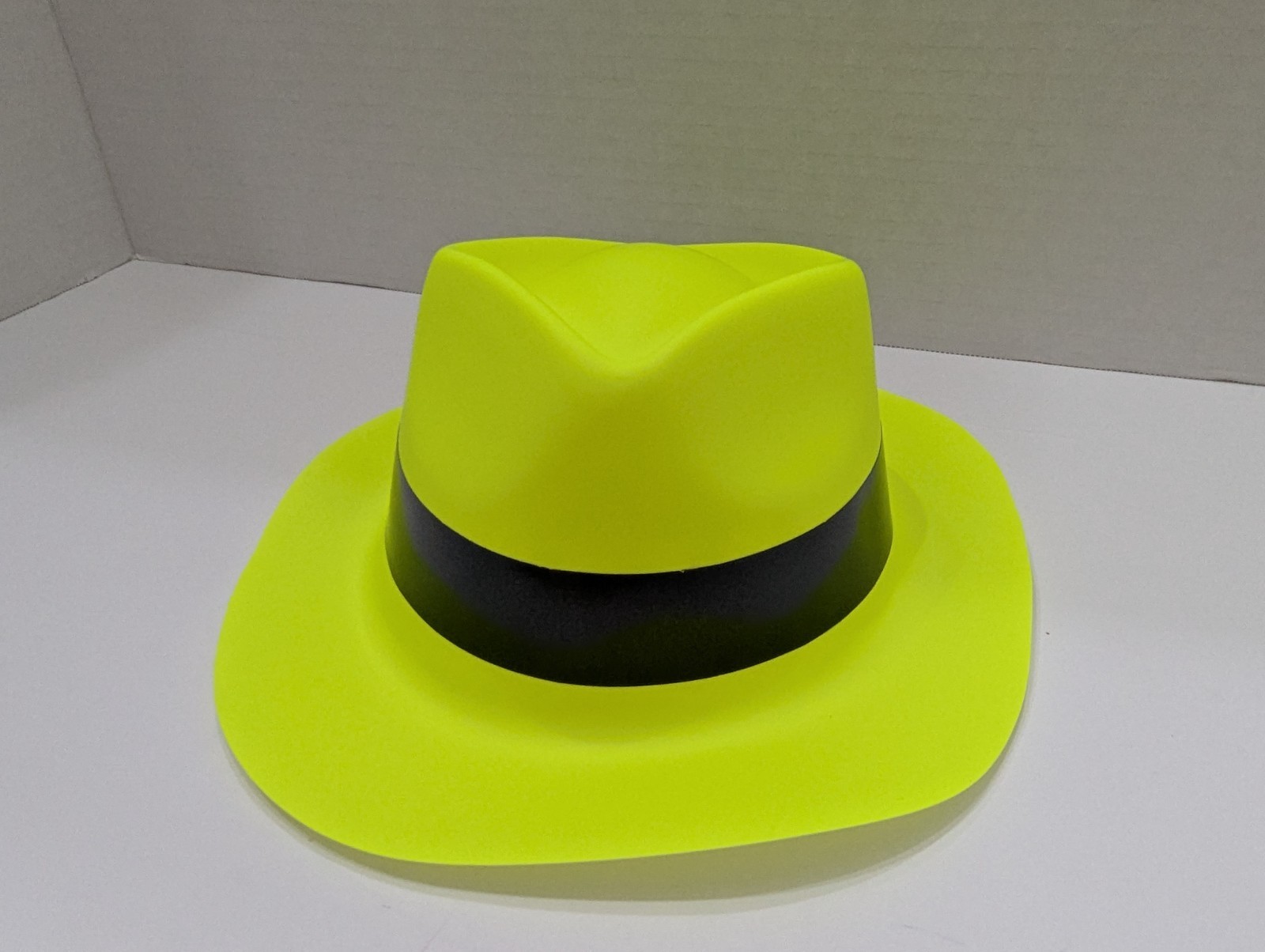 Set of 10 Neon Plastic Fedora Party Hats Glow Party 80’s Party
