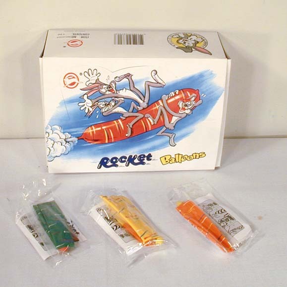 72 ROCKET BALLOONS party sy gift joke toys balloon flying novelties