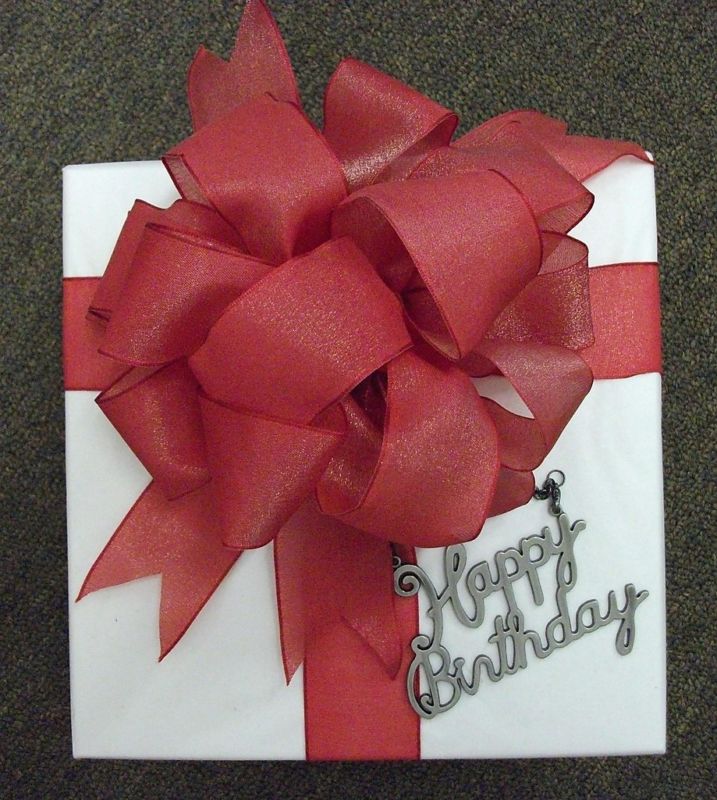 HAPPY BIRTHDAY Metal Gift Expression Tag w/Chain Clasp NEW Great on Wine Bottles