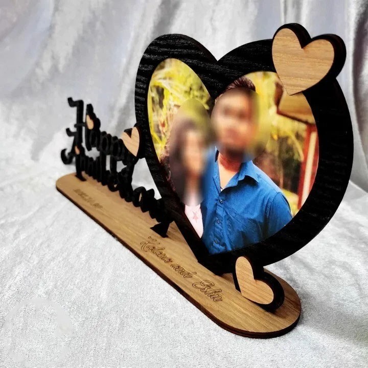 Customized Wooden Gift With Your Photo For Happy anniversary