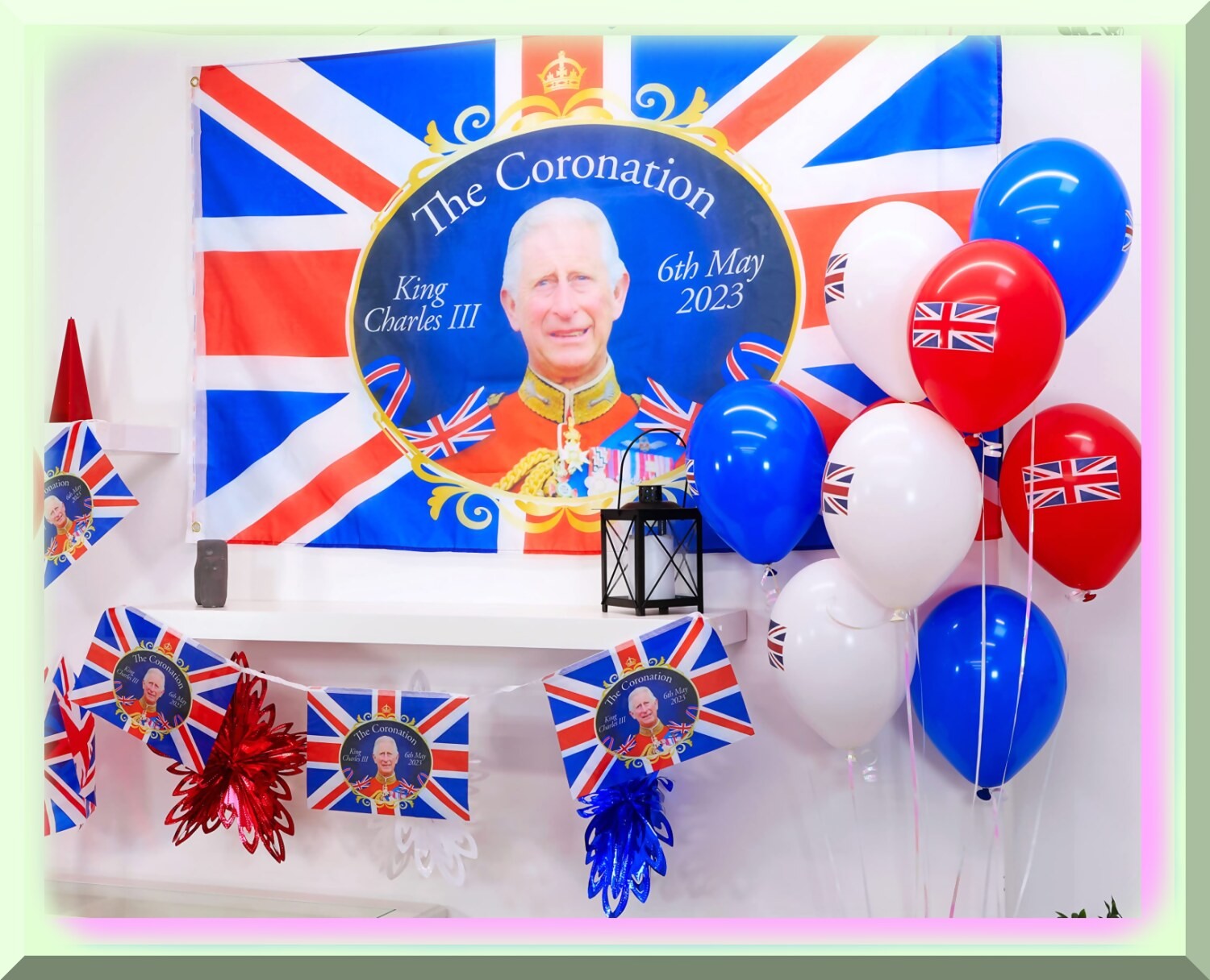 Union Jack Balloons Set 12-inch for Celebrations