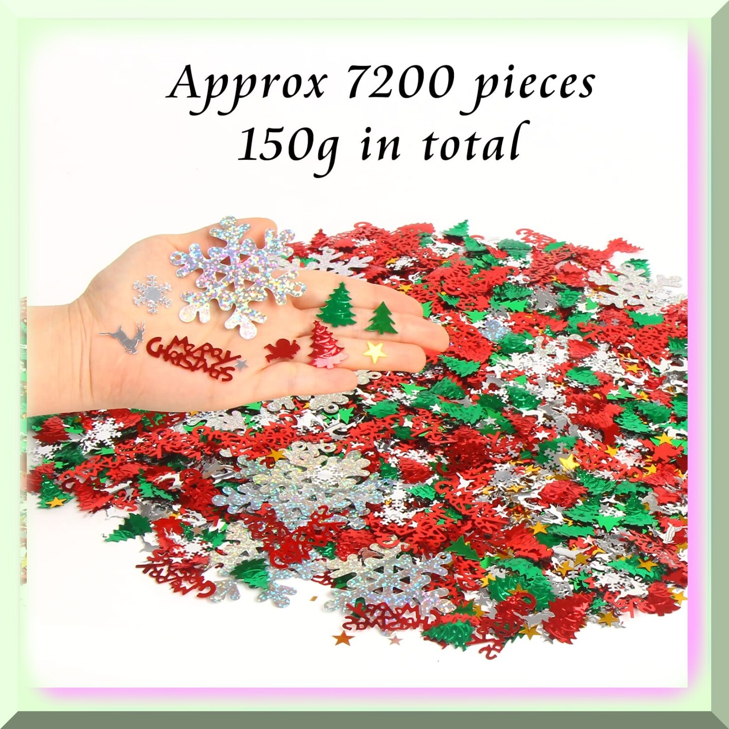 Metallic Confetti Party Decorations 7200pcs