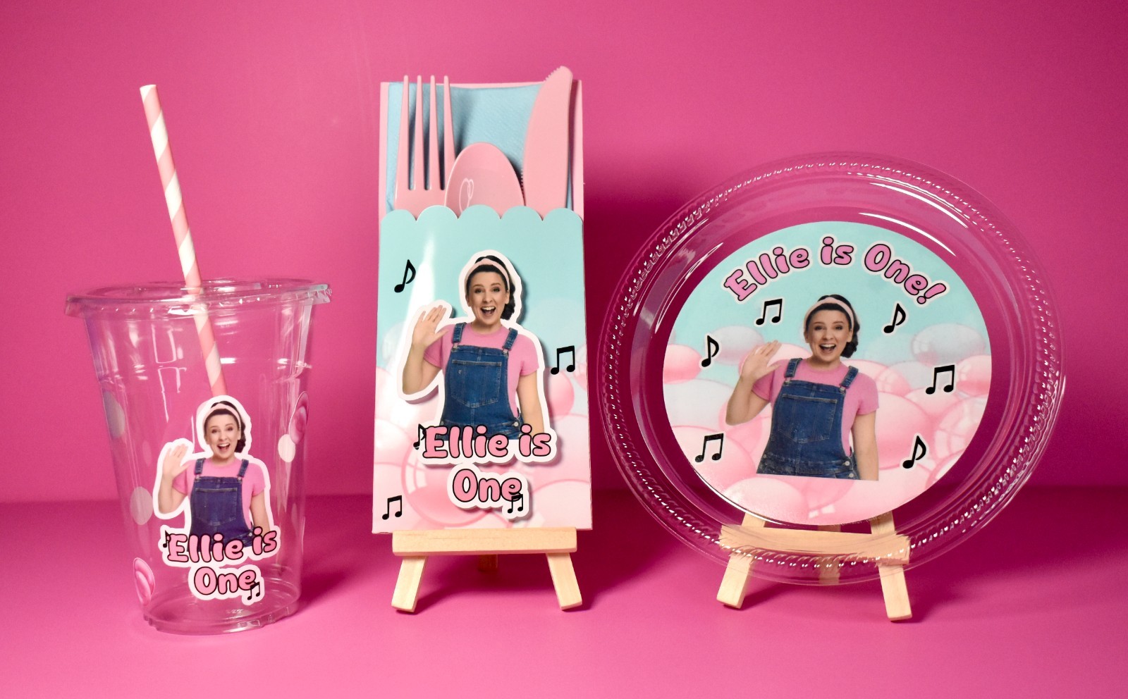 Ms. Rachel Party Plates, Cups & Cutlery/ Ms. Rachel Party Decor/ Party Bundle