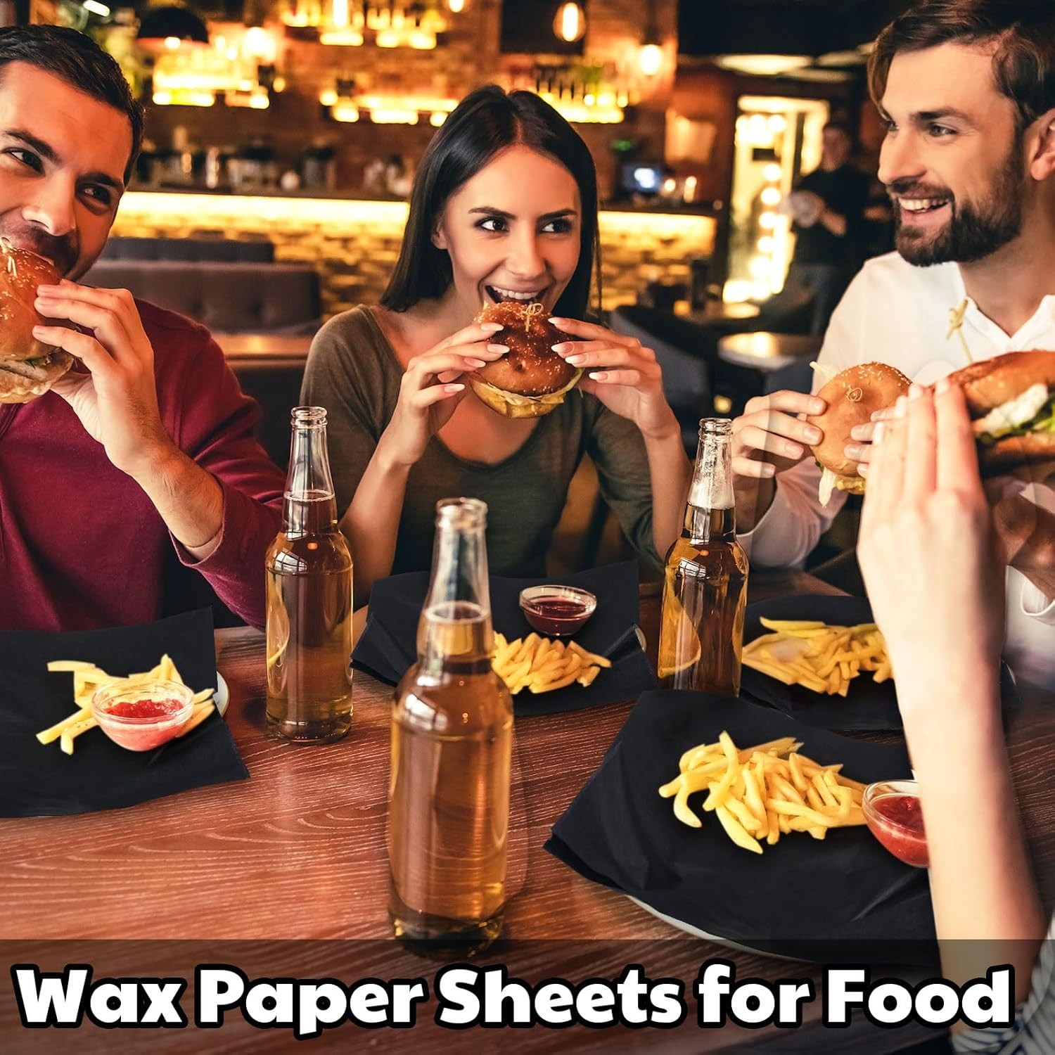 240 Sheets 12 x 12 Inch Deli Paper Sheets Sandwich Paper Dry Wax Paper Sheets
