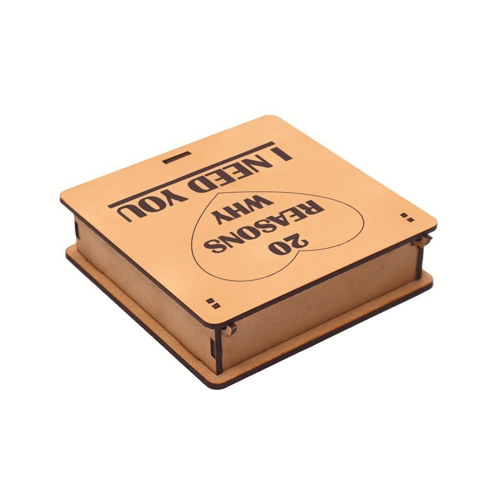 20 Reasons Why I Need You Message Box Gift For Anniversary Birthday And Loveable