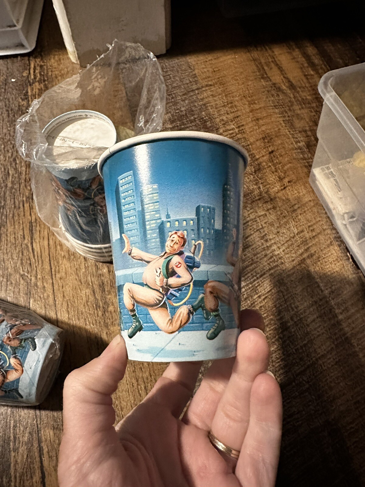 Vintage NOS 1984 Hallmark Ghost Busters 8 Ct. Paper Cups Columbia Pictures Inc.