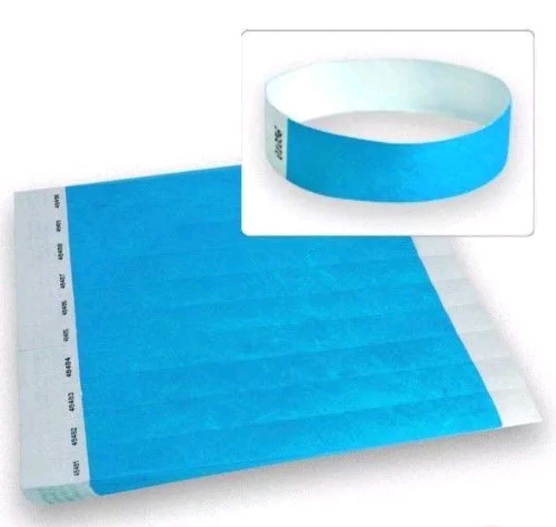 500 Count Paper Wristbands – Neon Yellow T3VL-02