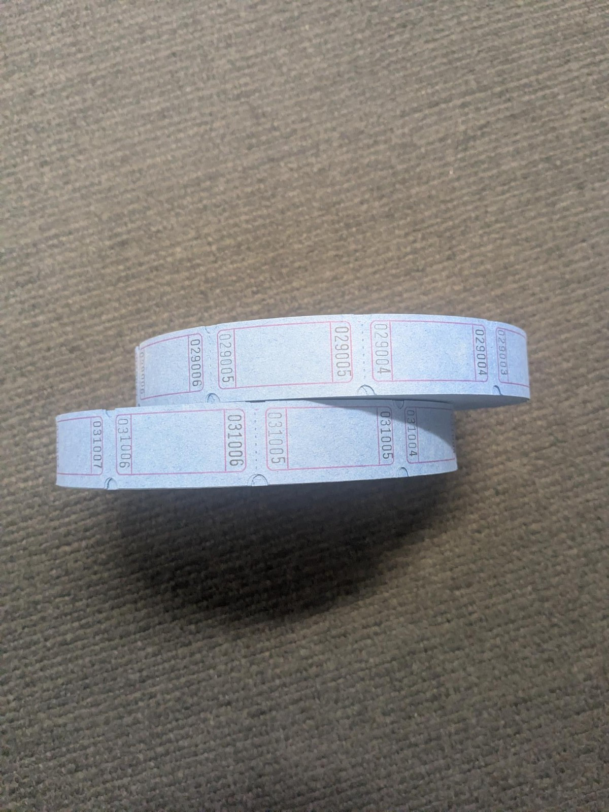 Indiana Ticket Company Raffle Tickets 2 Rolls – 4000 total