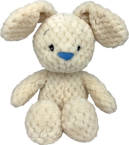 Easter Bunny Soft Plush Toy Cream with Blue or Pink Nose – Easter Gift Supplies